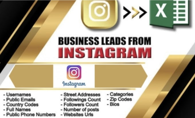 Gig Preview - Collect best quality leads from insta, ig and linkedin