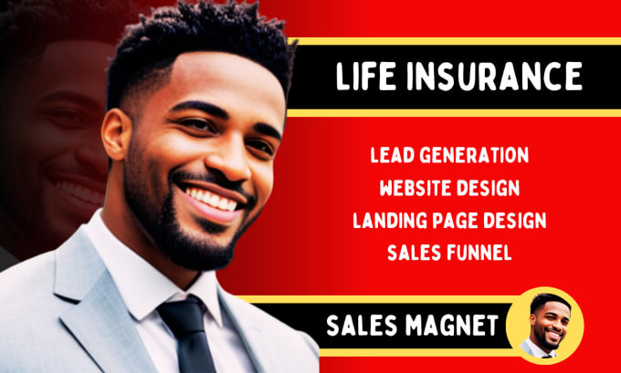 Gig Preview - Generate life insurance leads design insurance website funnel