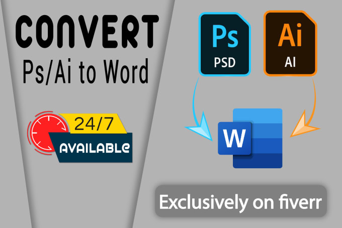 Gig Preview - Convert adobe illustrator to microsoft word perfectly