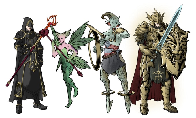 Gig Preview - Do your own character art dnd fanart in awesome detail