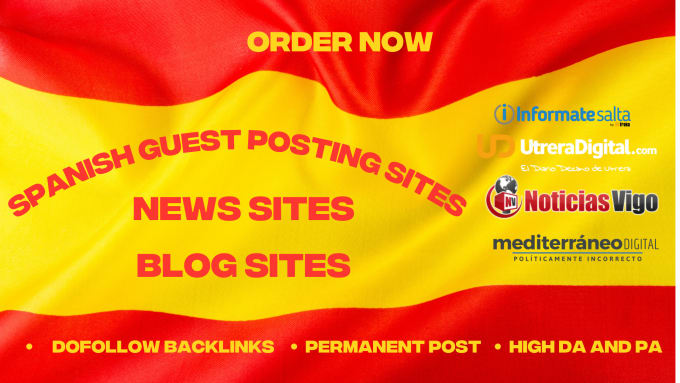 Gig Preview - Publish spanish guest post  sites with high da and traffic