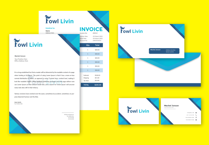 Gig Preview - Design custom letterhead and stationery within 2 hours