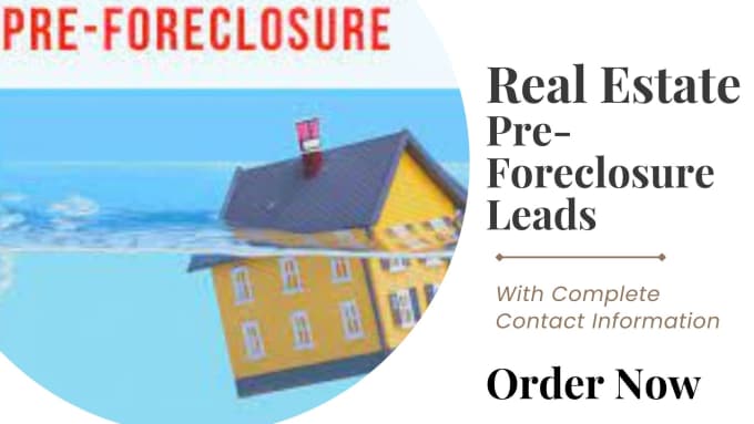 Gig Preview - Provide real estate pre foreclosure leads with skip tracing