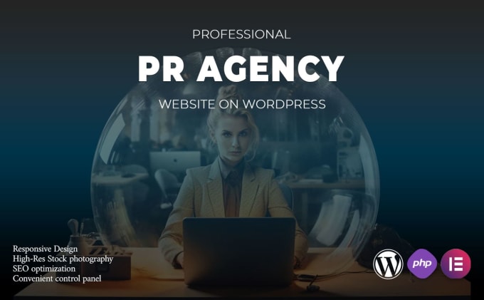 Gig Preview - Make a professional website for the PR agency