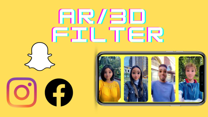 Gig Preview - Create unique ar filter for snapchat, instagram, or facebook