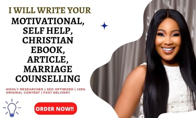 Gig Preview - Write motivational christian ebook writing, marriage article and ebook marketing