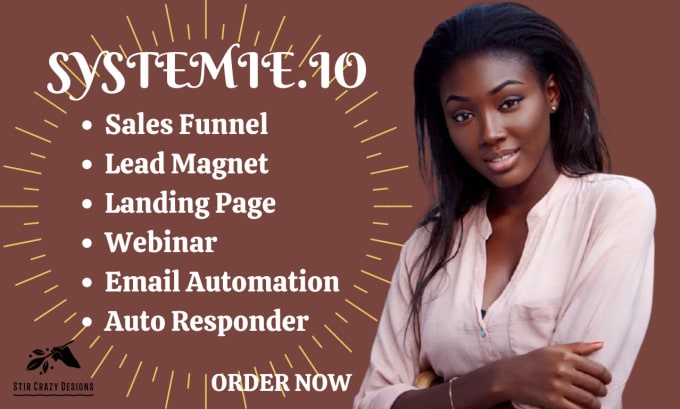 Gig Preview - Create sales funnel, landing pages, lead pages in systeme io