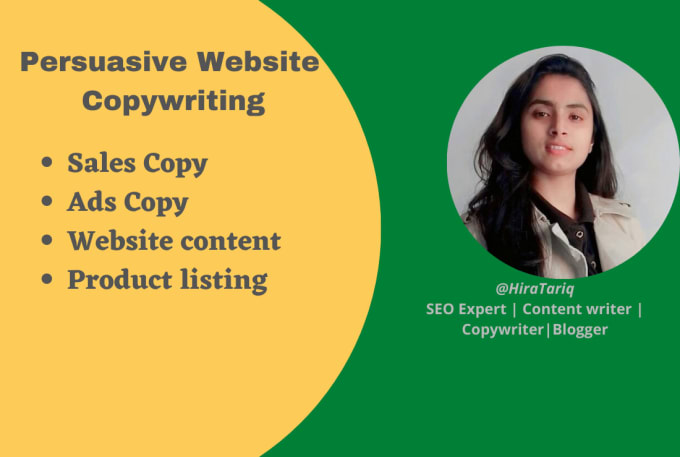 Gig Preview - Write top notch sales copy and ads copy for your website