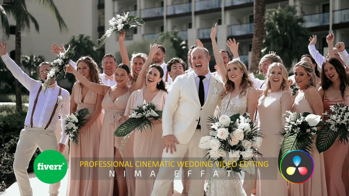 Gig Preview - Do cinematic wedding video editing