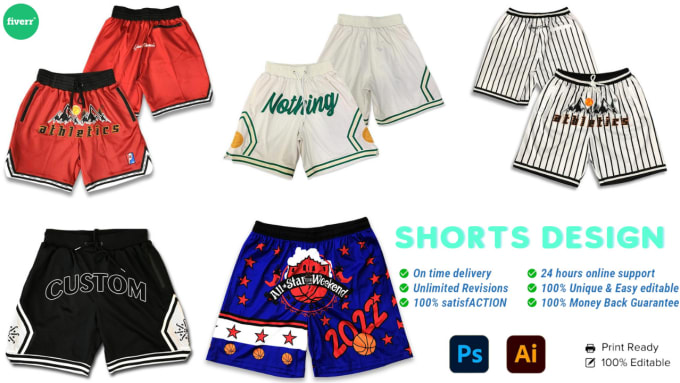 Gig Preview - Design streetwear shorts or pants