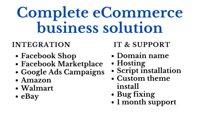 Gig Preview - Create complete ecommerce shop with google ads and fb marketplace integration