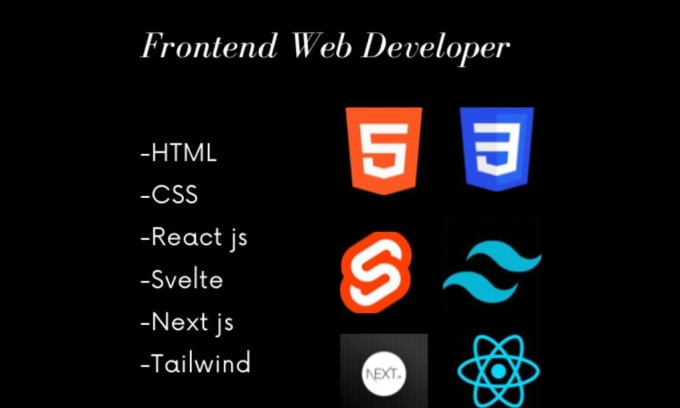 Gig Preview - Be your frontend web developer, HTML, CSS, svelte,react