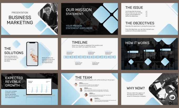 Gig Preview - Design powerpoint template and presentation slide,catalog design