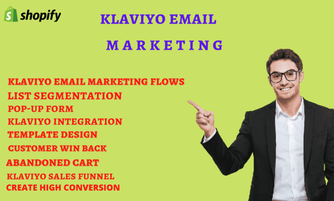 Gig Preview - Set up klaviyo for email marketing flows with sales funnel on shopify store