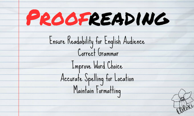 Gig Preview - Provide proofreading and copy editing services for esl writing