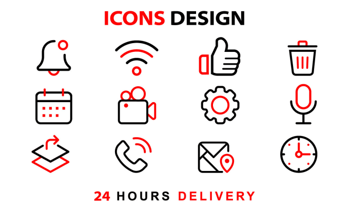 Gig Preview - Design custom flat icon set for app or website