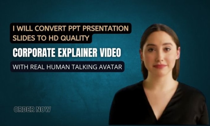 Gig Preview - Ppt presentation to explainer video with ai spokesperson