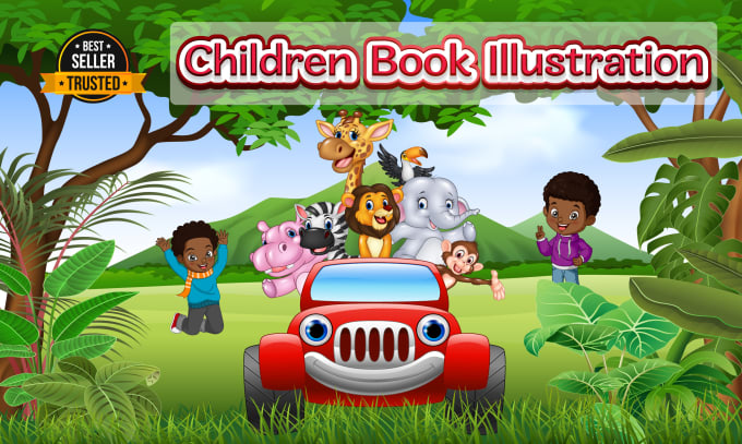 Gig Preview - Do children story book illustration and book illustrator for amazon