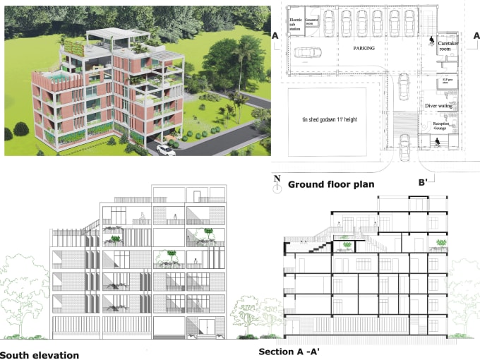 Gig Preview - Design your architectural floor plan in autocad