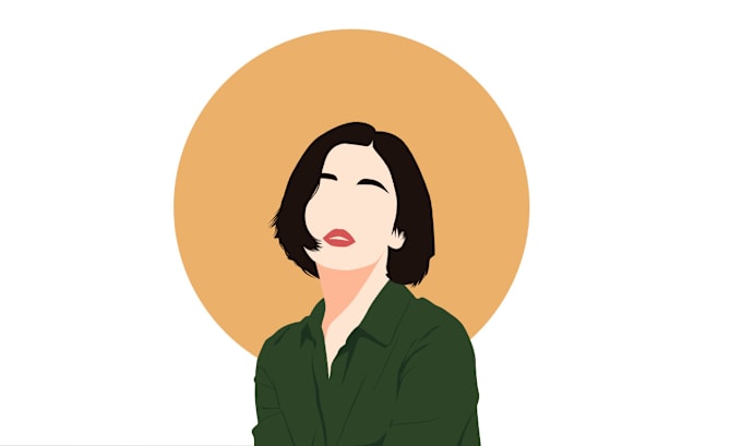 Gig Preview - Make minimalist vector portrait illustrations for you