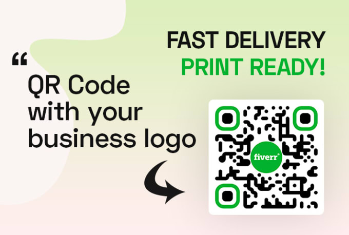 Gig Preview - Create a qr code with your business logo