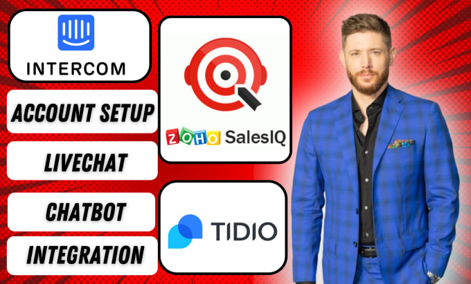 Gig Preview - Install intercom chatbots, zoho chatbot in sales iq and  tidio live chat