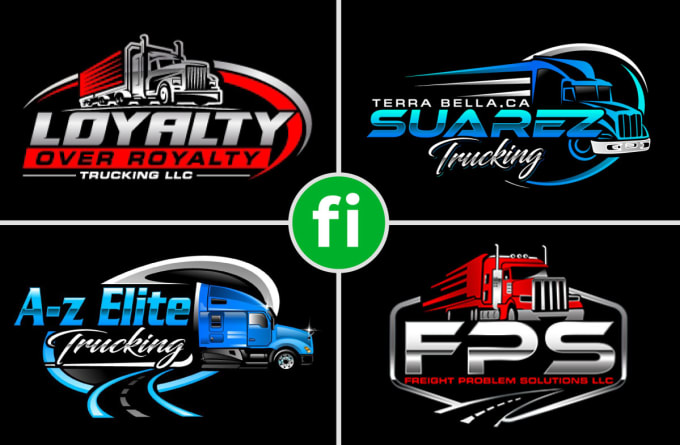 Gig Preview - Do transport logistic trucking transportation logo for your business