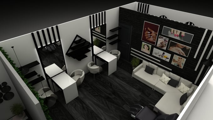 Gig Preview - Create 3d interior design of your bedroom, apartment and office