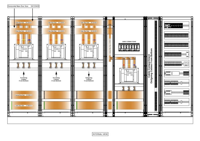 Gig Preview - Draw synchronizing panel design and wiring diagram with autocad