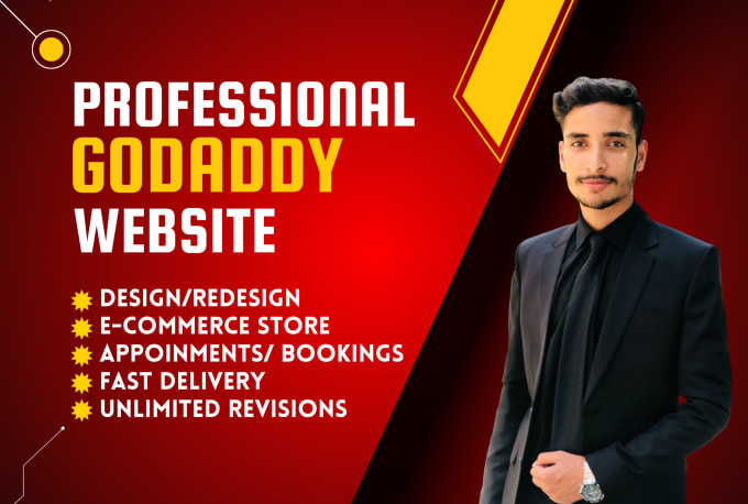 Gig Preview - Design or redesign godaddy website professionally