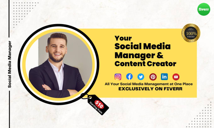 Gig Preview - Be your social media manager and content creator