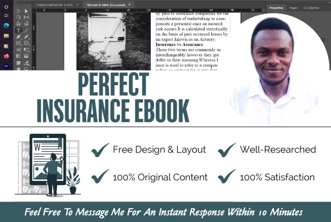 Gig Preview - Ghostwrite and design your insurance or finance ebook