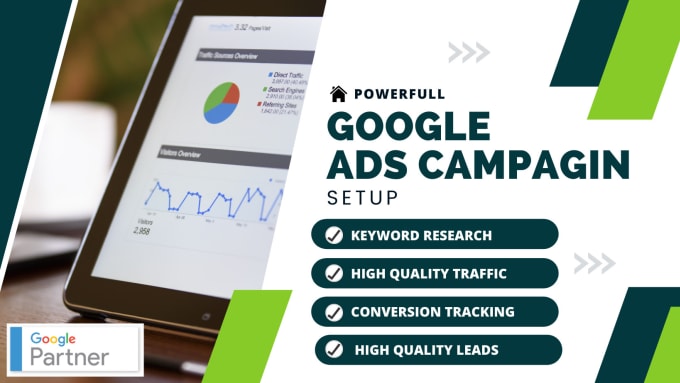 Gig Preview - Setup and manage google ads campaign for lead and sales