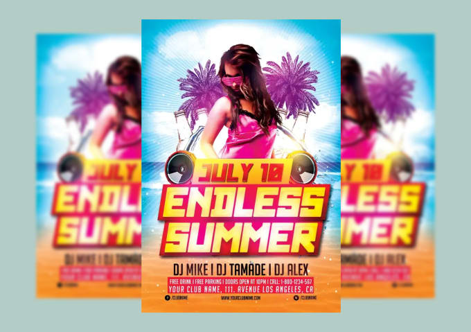 Gig Preview - Design an elegant party event flyer, club or concert posters