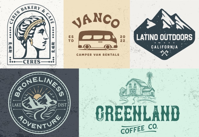 Gig Preview - Create top quality retro vintage logo for your business