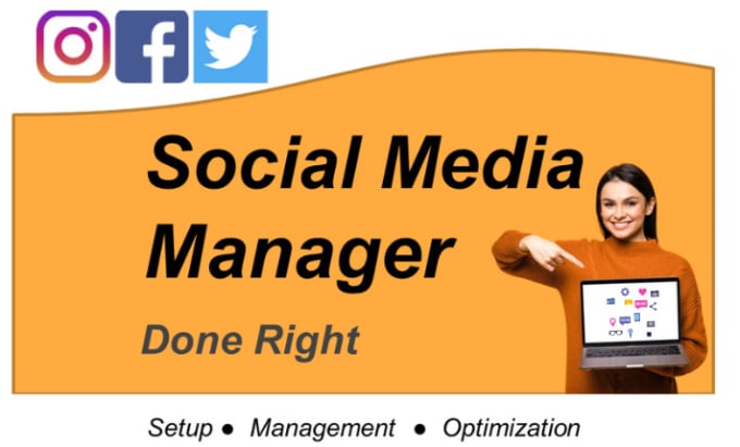 Gig Preview - Be your social media marketing manager