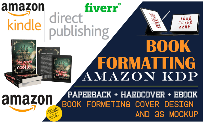 Gig Preview - Ebook formatting amazon KDP paperback, layout design and format children book