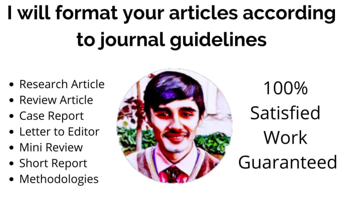 Gig Preview - Format your article or manuscript according to journal guidelines