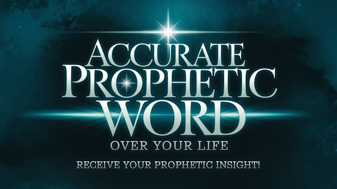 Gig Preview - Give you accurate prophetic word over your life