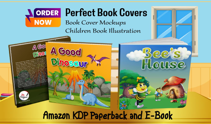 Gig Preview - Do book cover illustration, cover mockups and children story book illustration