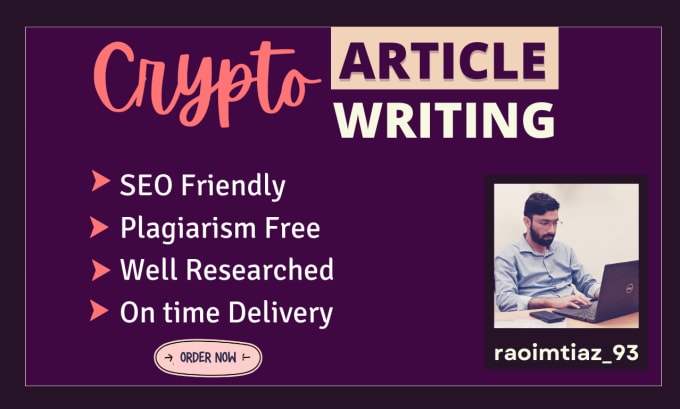 Gig Preview - Write SEO articles and blog posts on crypto, nfts and metaverse