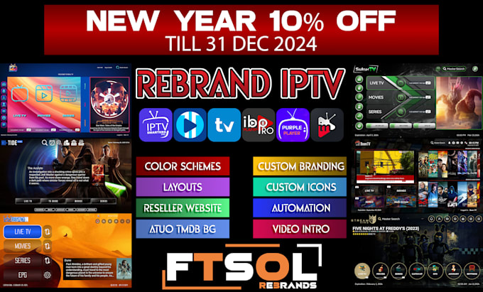 Gig Preview - Professionally rebrand your android iptv app