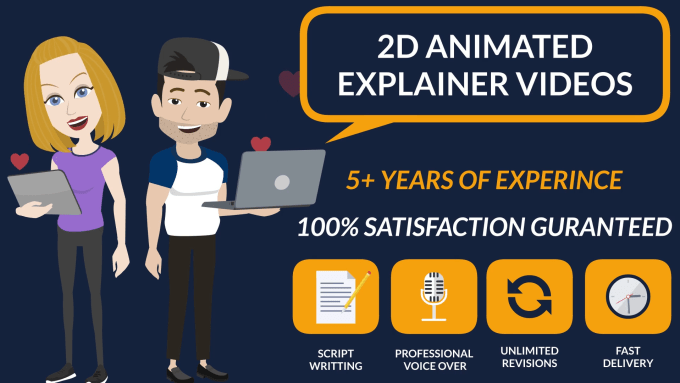 Gig Preview - Create 2d animated explainer videos for advertising