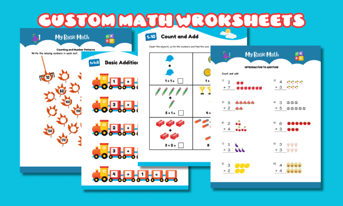 Bestseller - design custom activity books, math worksheet, KDP books and etsy etc