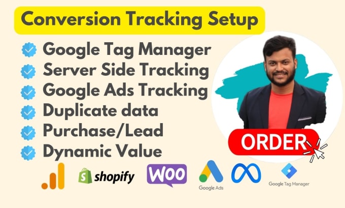 Gig Preview - Setup google ads conversion tracking, facebook conversion API, ga4 and GTM