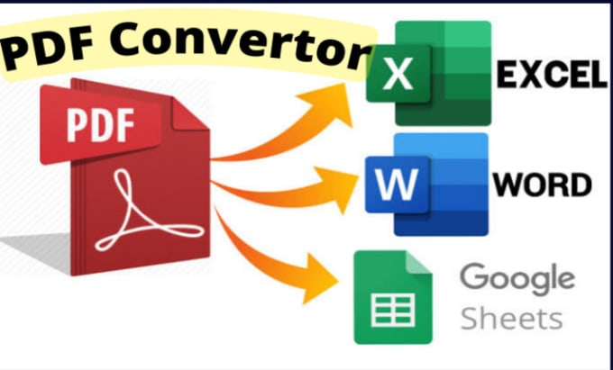 Gig Preview - Convert PDF files to google sheet or excel and PDF to ms word