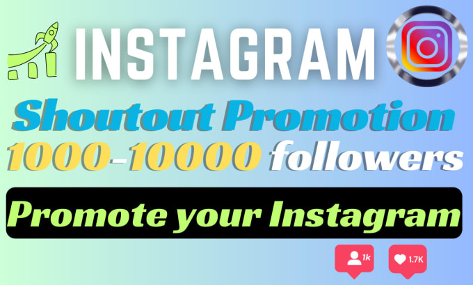 Gig Preview - Do instagram shoutout promotion in a marketing campaign