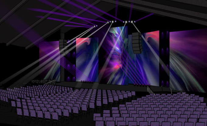 Gig Preview - Create a 3d stage design for your event