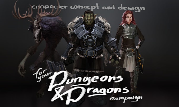 Gig Preview - Paint your dungeons and dragons character