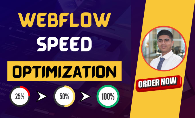 Bestseller - do webflow speed optimization, improve webflow pagespeed, webflow website speed